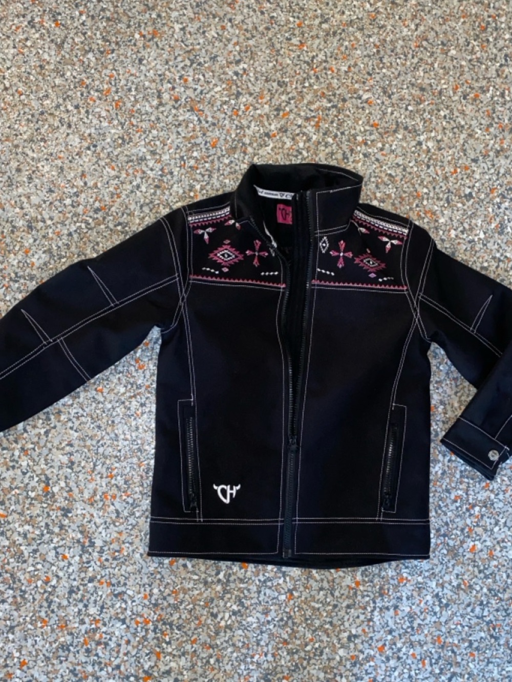 Cowgirl Hardware  Black Embroidered Jacket